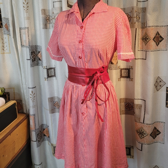 Vintage Gingham Dress - Picture 2 of 13